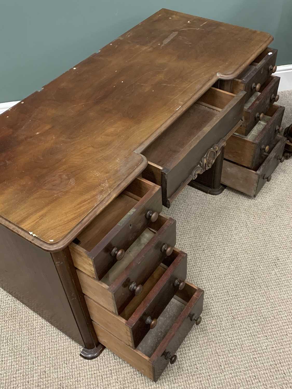 DUCHESS TYPE MAHOGANY DRESSING TABLE (no mirror), 140 (h) x 122 (w) x 54 (d) and another similar - Image 3 of 3