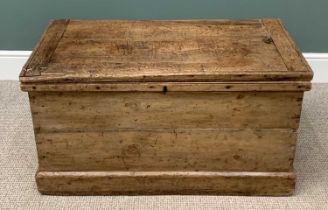 ANTIQUE PINE BLANKET CHEST, 41 (h) x 95 (w) x 51 (d) cms Provenance: Private collection Conwy