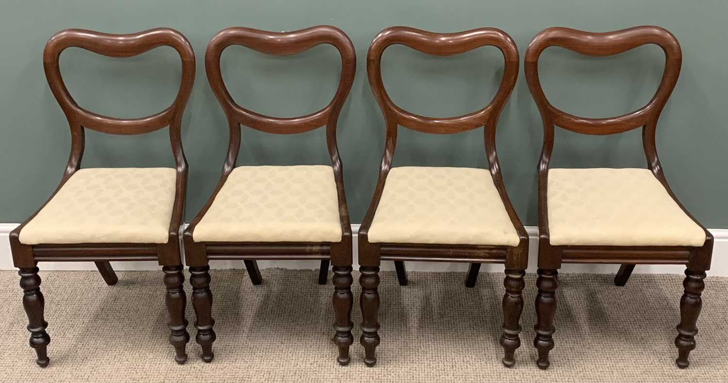 TEN VICTORIAN MAHOGANY BALLOON BACK DINING CHAIRS Provenance: Private collection Conwy - Image 3 of 9