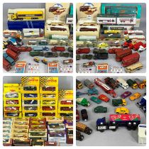 LARGE COLLECTION OF DIECAST SCALE MODEL VEHICLES and other collectables (contained within two boxes)