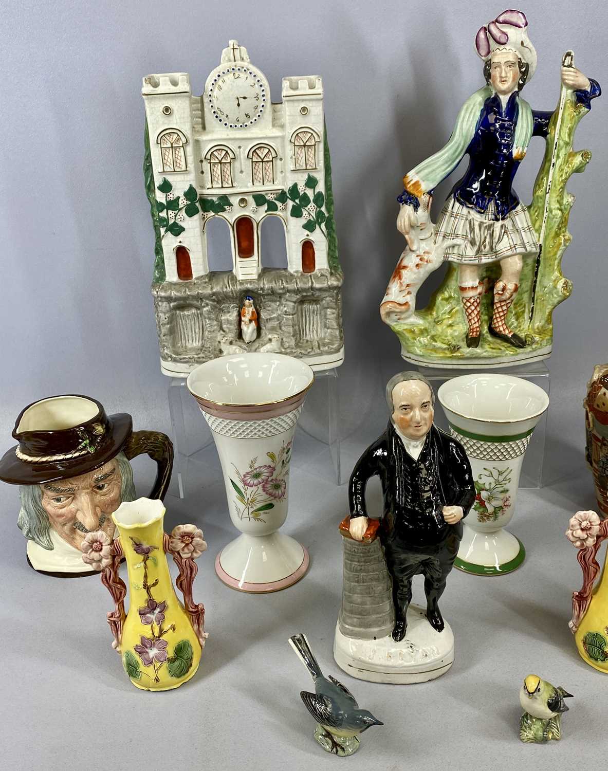 GROUP OF MIXED CERAMICS, British and European, 19th century and later including: Staffordshire - Image 3 of 3