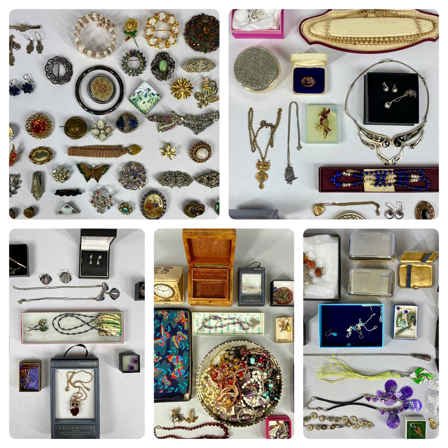 VICTORIAN & LATER JEWELLERY including costume jewellery, necklaces, bracelets, brooches, rings and