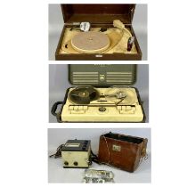 VINTAGE AUDIO & OTHER EQUIPMENT, including His Masters Voice portable record player, Grundig