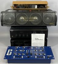 STEREO EQUIPMENT, Sony Separates - a double cassette deck TC-WE475, amplifier TA-FE230, Blue