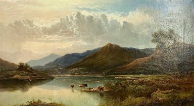 LESLIE SMYTHE (British19th century) oil on canvas - titled verso 'Near Barmouth', dated 1868, 44 x
