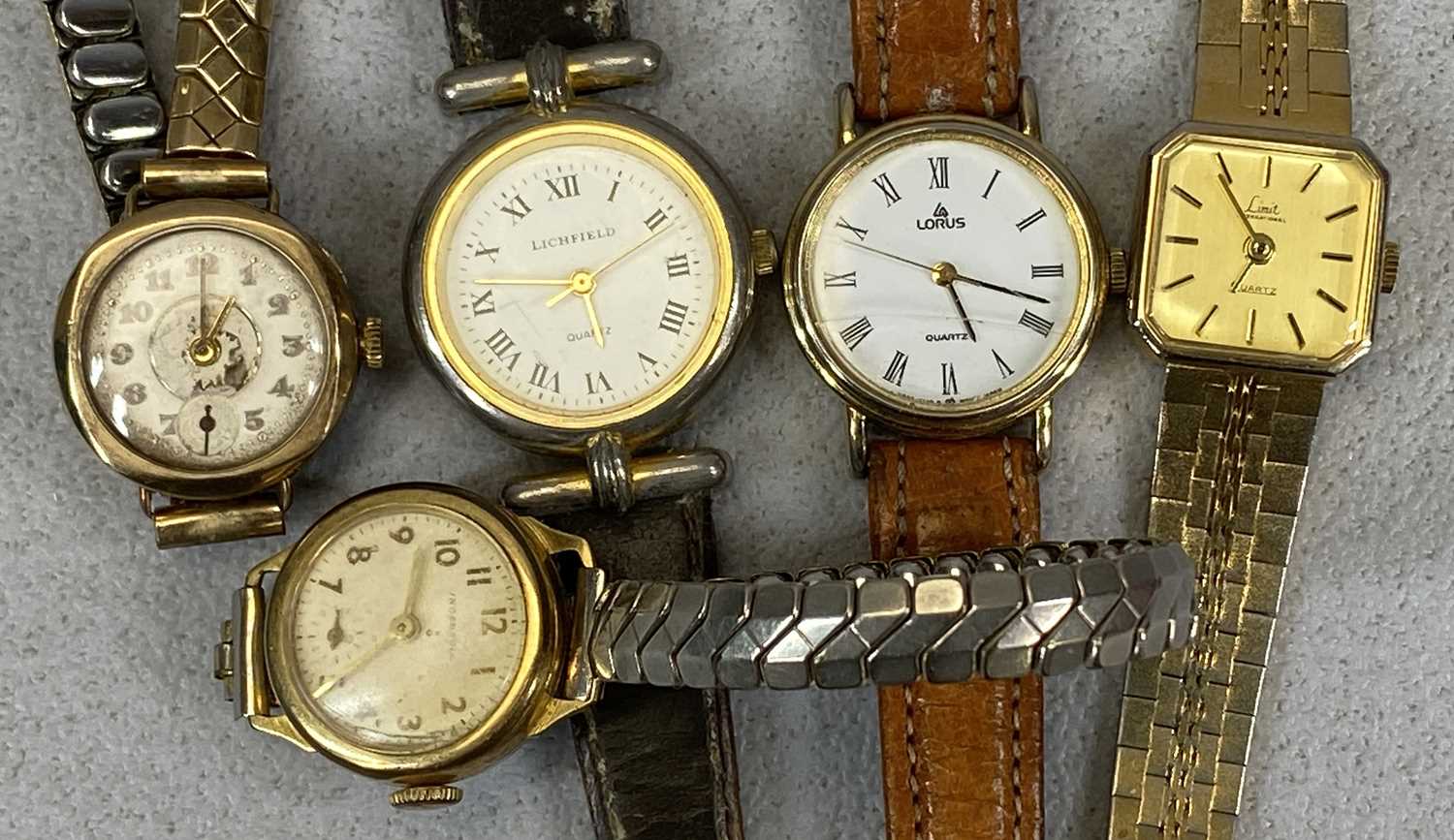 MIXED GROUP OF COSTUME JEWELLERY & WRISTWATCHES including lady's 9ct gold cased wristwatch, mother - Image 2 of 4