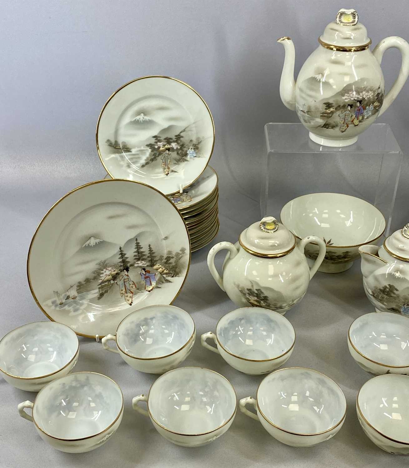 TWO CHINA TEA SERVICES, Royal Albert 'Celebration' pattern, six cups, six saucers, six side plates - Image 4 of 5