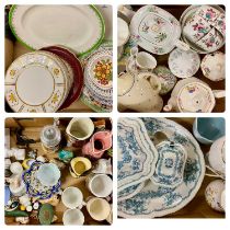 MIXED GROUP OF CERAMICS, 19th century and later, including various part tea and dinner services, two