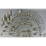 CANTEEN OF SILVER PLATED CUTLERY, 30 pieces, with other items Provenance: private collection