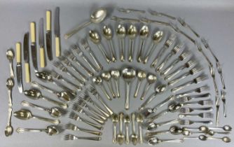 CANTEEN OF SILVER PLATED CUTLERY, 30 pieces, with other items Provenance: private collection