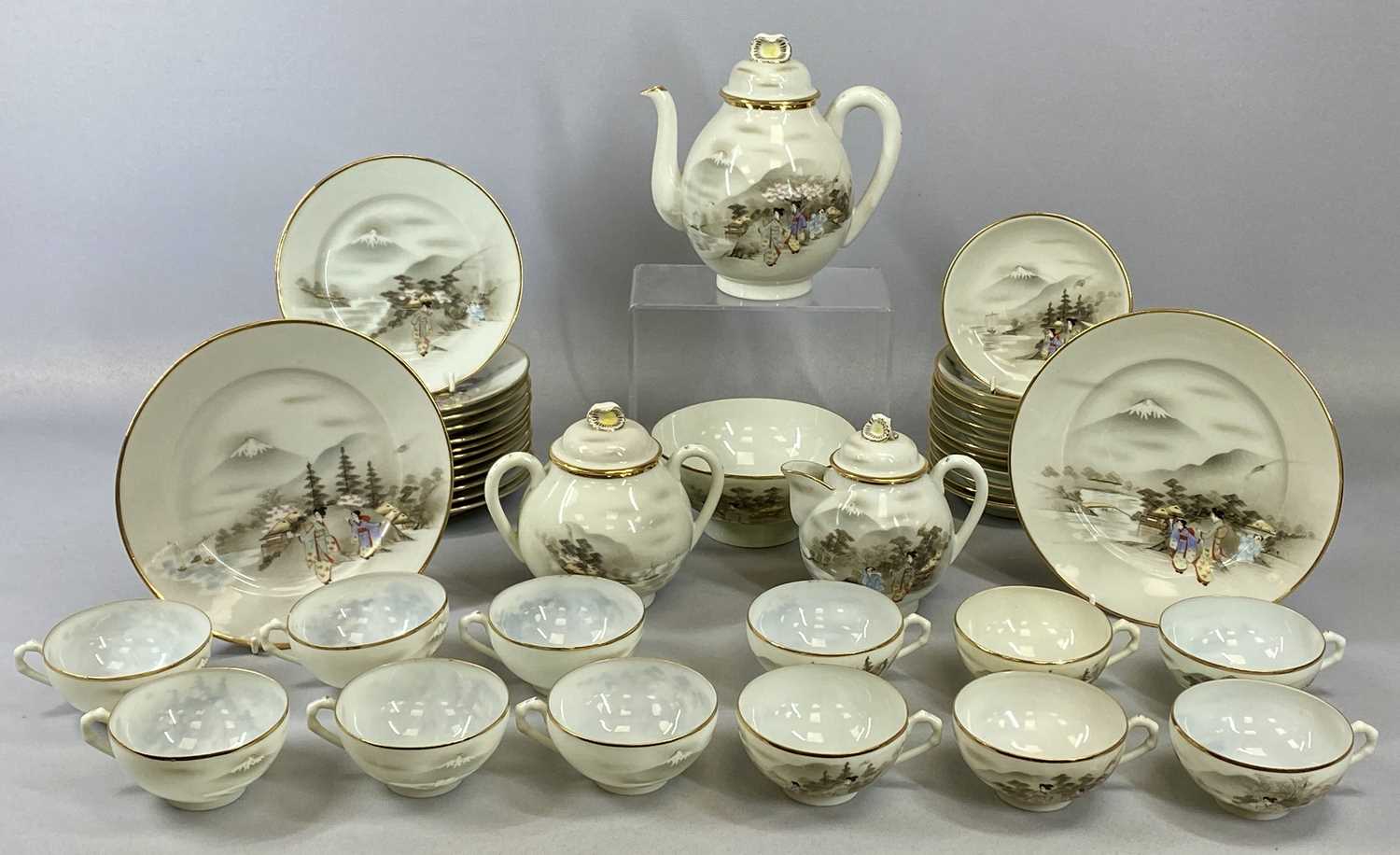 TWO CHINA TEA SERVICES, Royal Albert 'Celebration' pattern, six cups, six saucers, six side plates - Image 2 of 5