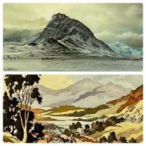 TWO COLOUR PRINTS, JAMES PRIDDEY artists proof - Snowdon from Capel Curig, 27.5 x 27cms and DAVID