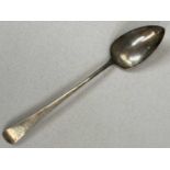 GEORGE III SILVER SERVING SPOON, London 1806, Samuel Godbehere, Edward Wigan & James Boult, 31cms (