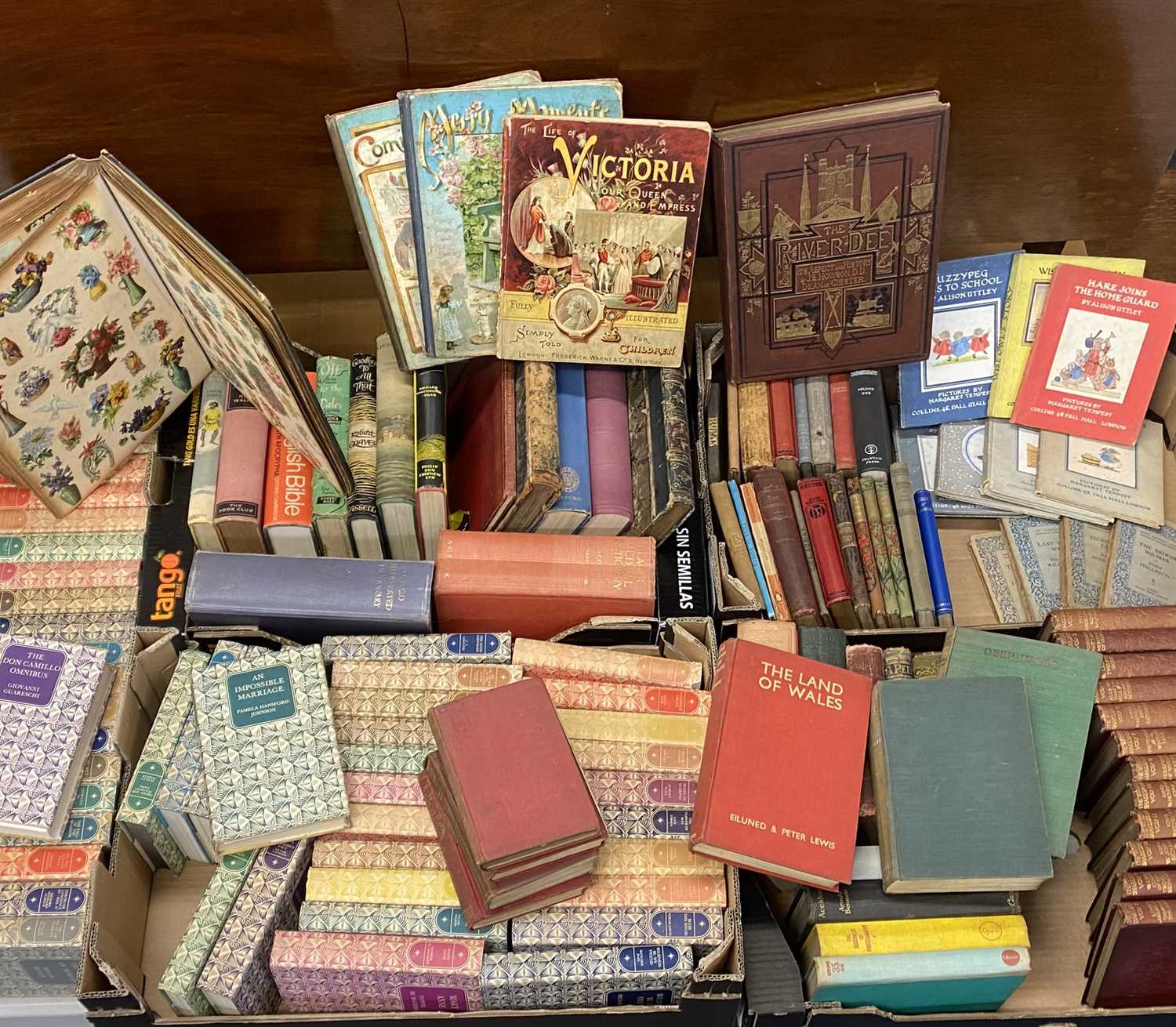 LARGE COLLECTION OF BOOKS, volumes including The Companion Book Club, antique scrap book, ETC (see