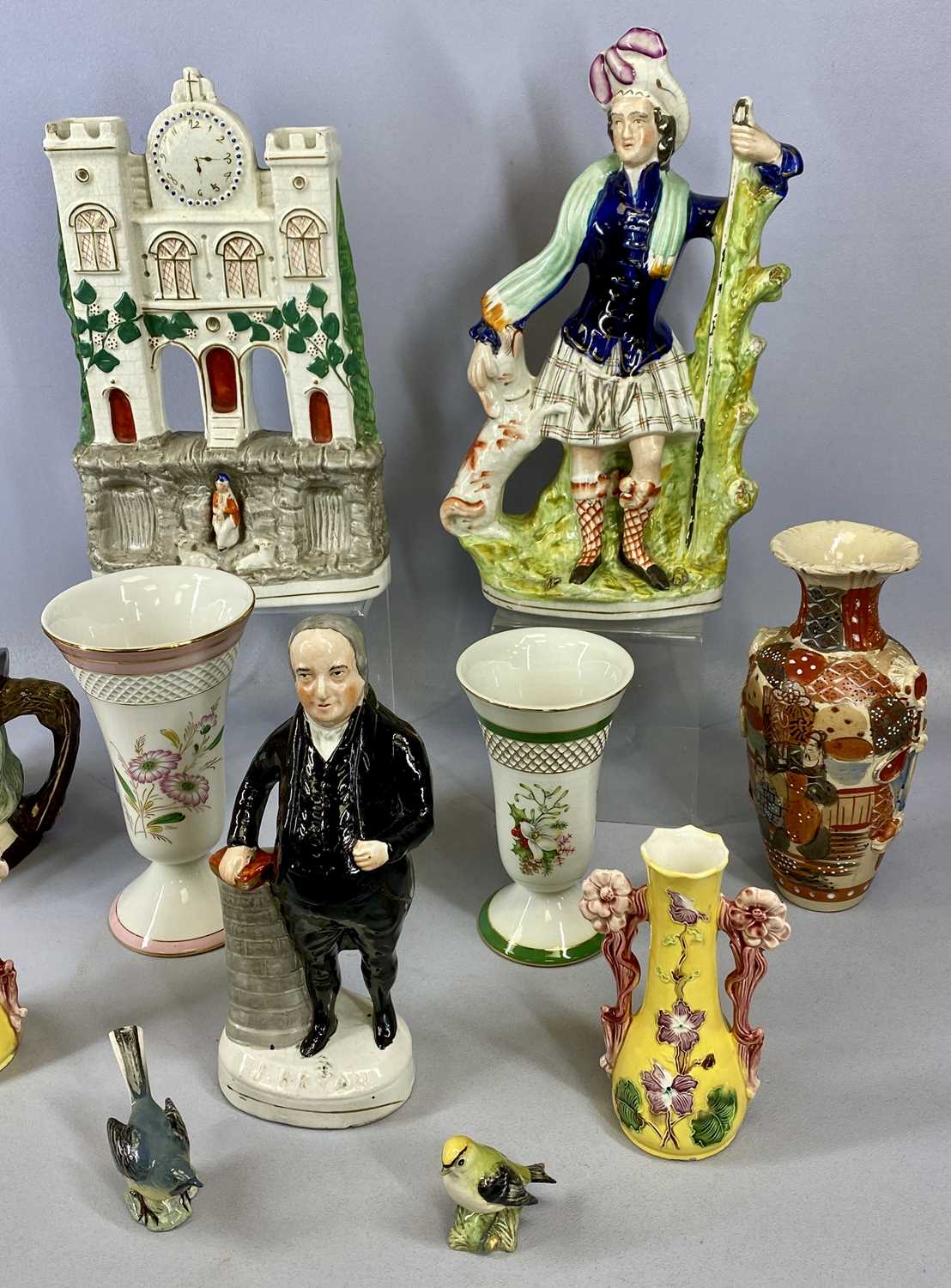 GROUP OF MIXED CERAMICS, British and European, 19th century and later including: Staffordshire - Image 2 of 3