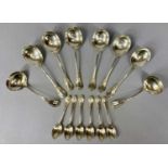GEORGE V SILVER PART CANTEEN OF CUTLERY, including six soup spoons, pair sauce ladles and six tea