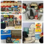 GROUP OF MIXED VINTAGE COLLECTABLES including car accessories, AA ephemera, top hat, bowler hat, two