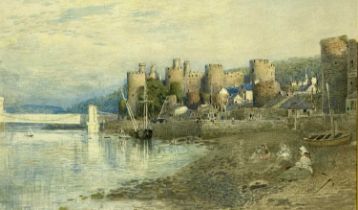 ‡ HARRY GOODWIN (British 1842 - 1925) watercolour - Conwy Castle, unsigned, 31 x 51.5cms Provenance: