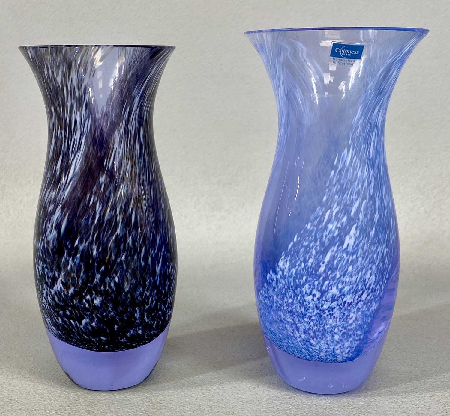 MIXED GROUP OF GLASSWARE, including a Murano multicoloured clown, 23cms (h), opaque vases a pair, - Image 2 of 4