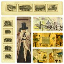 MIXED GROUP OF PICTURES & PRINTS, including after Vosper - Salem, 53 x 48cms, Doyly-John - two