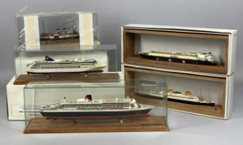 CLASSIC SHIP COLLECTION MODELS (5), CSC 094 FHV Queen Mary 2, CSC 048 Superstar Leo, CSC 4022 FHV