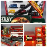 HORNBY RAILWAYS, boxed goods train set and boxed accessories, boxed Meccano set, ETC Provenance: