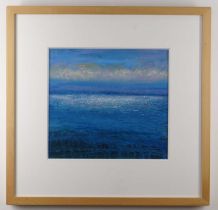 ‡ DAVID HENLEY gouache on paper - entitled verso 'Late Afternoon Slack Water', signed, 27 x 29cms