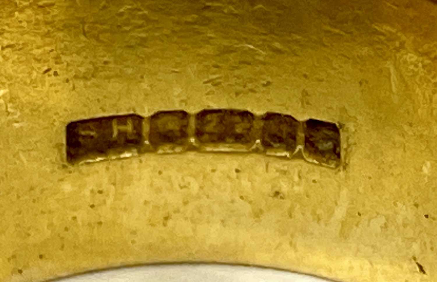 22CT GOLD BROAD WEDDING BAND, size P, 14.5gms Provenance: private collection Ynys Mon - Image 3 of 3