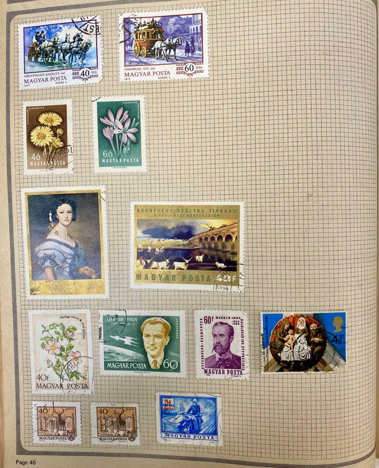 GROUP OF MIXED COLLECTABLES including stamp albums and loose stamps, first day covers, postcards, - Image 4 of 13