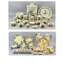 LARGE QUANTITY OF TABLEWARE, Portmeirion Botanic Garden, large lidded crock, 36cms (h) and various