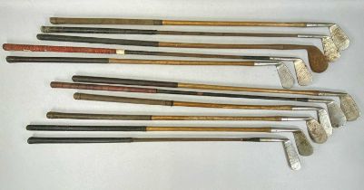 VINTAGE GOLF CLUBS including irons and putters Provenance: private collection Conwy
