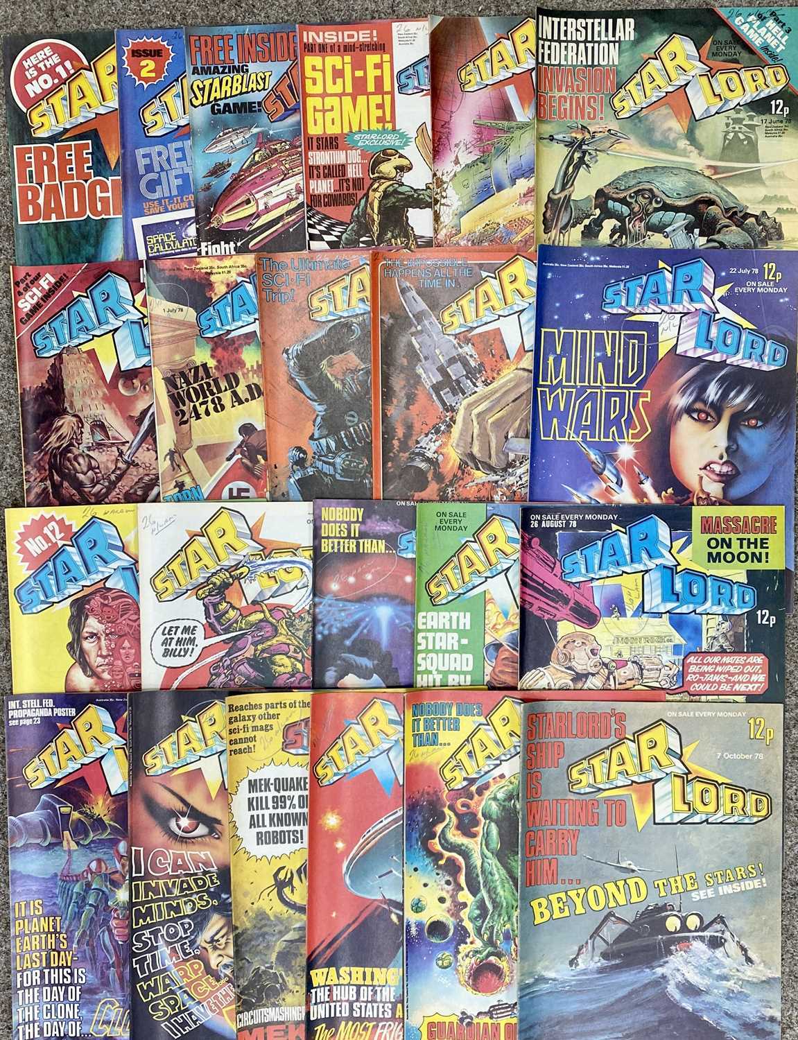 1970s BRITISH & AMERICAN COMICS COLLECTION, comprising the pre-2000AD merge Star Lord by IPC - Image 2 of 3