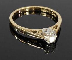 9CT GOLD SOLITAIRE DIAMOND RING, 0.25ct, size O-P, 2.2gms Provenance: private collection