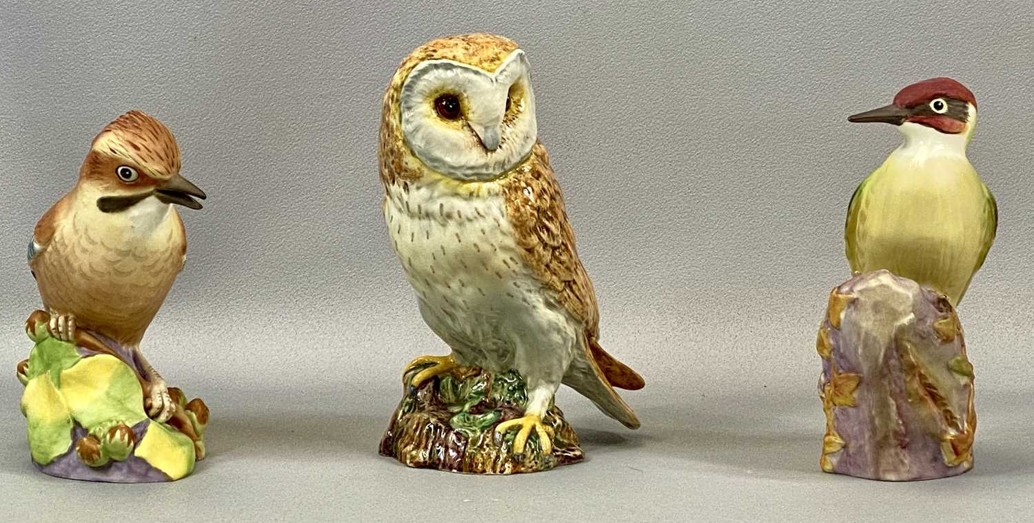 MIXED GROUP OF CHINA BIRD FIGURES including Beswick barn owl model 1046, 20cms (h), Royal - Image 2 of 3