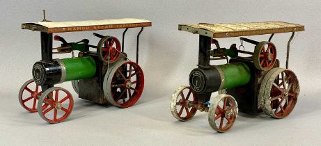 TWO MAMOD TE1A LIVE STEAM TRACTION ENGINES with canopies Provenance: deceased estate Gwynedd