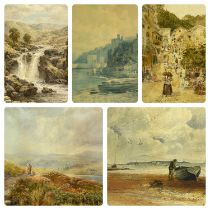 VARIOUS BRITISH ARTISTS (19th century onwards), CHARLES A. BOOL watercolour - entitled on slip "Near