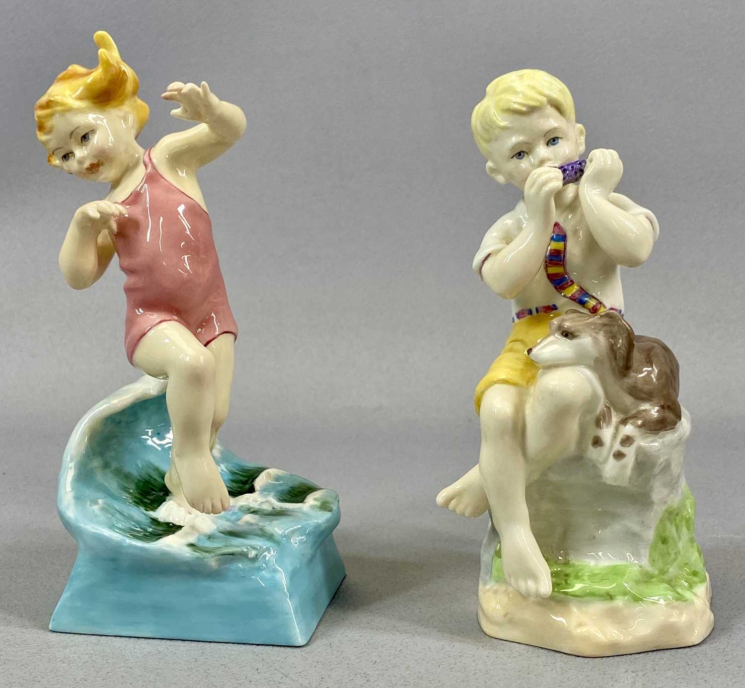 SEVEN ROYAL WORCESTER FIGURES modelled by F. G. Doughty, Sweet Anne 3630, All Mine 3519, June - Image 3 of 4