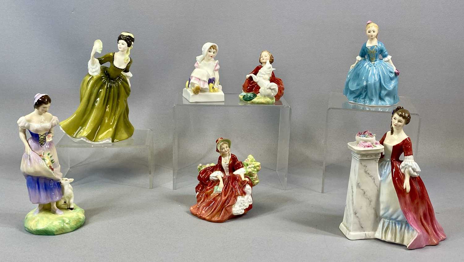 SEVEN ROYAL DOULTON FIGURES, Simone HN2378, Home Again HN2187, A Child from Williamsburg HN2154, - Image 2 of 5