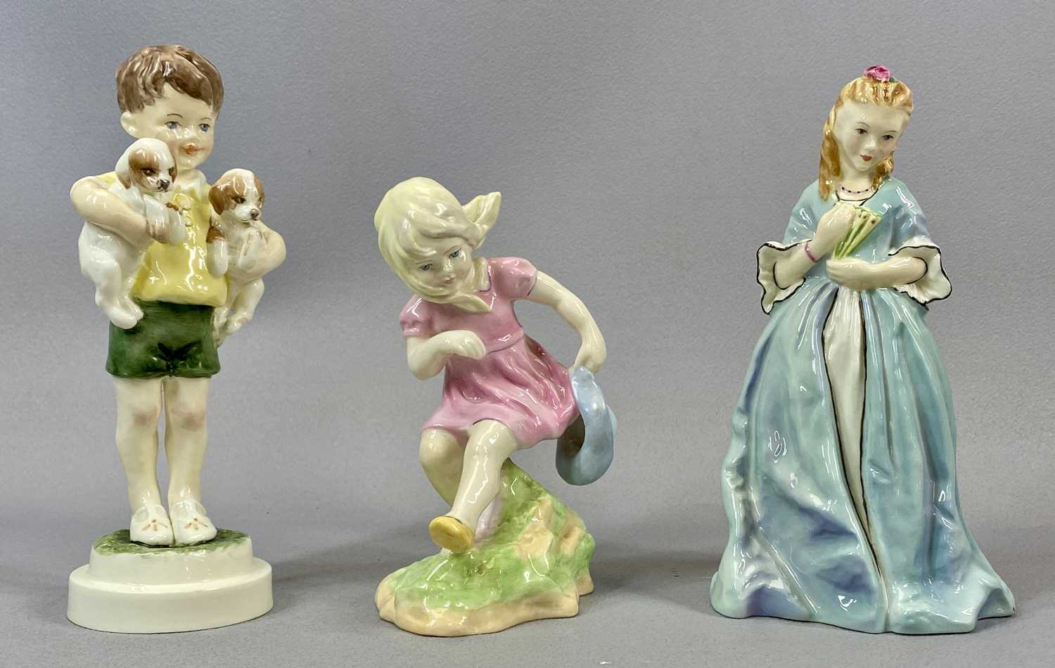 SEVEN ROYAL WORCESTER FIGURES modelled by F. G. Doughty, Sweet Anne 3630, All Mine 3519, June - Image 4 of 4