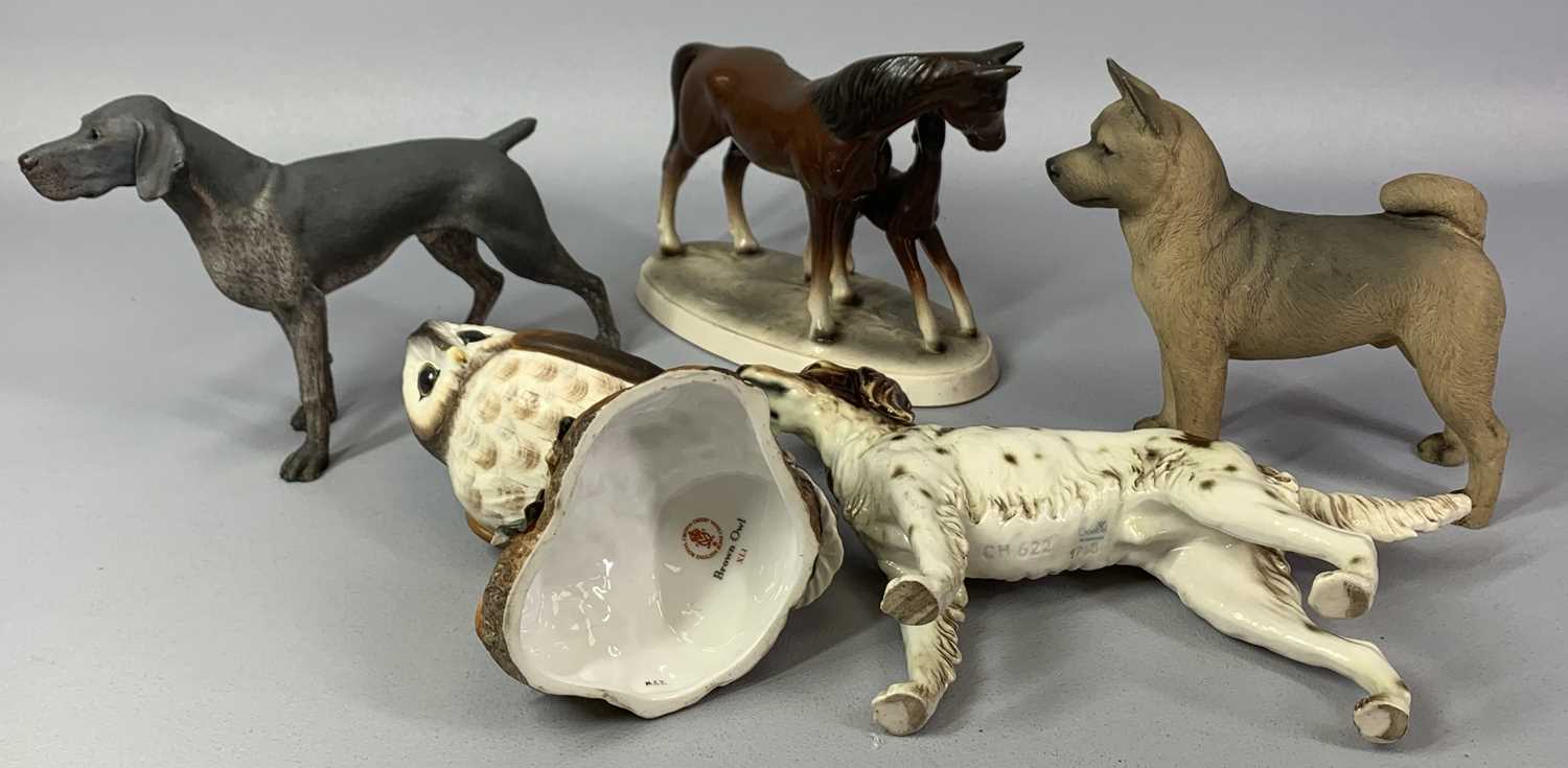GROUP OF MIXED CERAMICS including nine Poole leaping dolphins, 19cms (h) the tallest, a Poole sea - Image 6 of 6