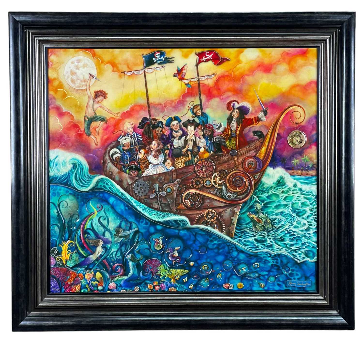 ‡ KERRY DARLINGTON limited edition (85/195) unique resin print - entitled 'The Pirate Ship' - Image 2 of 2