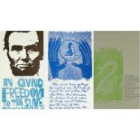 ‡ PAUL PETER PIECH (American-Welsh 1920-1996) three smaller lithographs - limited edition (38/75)