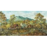 GWYNETH TOMOS (Welsh, 20th C.) oil on canvas - titled verso 'Farm, Pen y Groes, signed lower