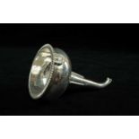 SCOTTISH SILVER WINE FUNNEL, of typical form with removable unmarked strainer, Edinburgh Provenance: