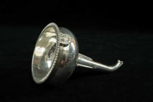 SCOTTISH SILVER WINE FUNNEL, of typical form with removable unmarked strainer, Edinburgh Provenance: