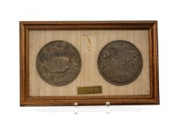 THE WATERLOO MEDAL, limited edition (560/1000) framed reproduction, issued by Authority of the