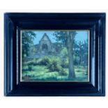 ‡ WELSH SCHOOL oil on canvas - inscribed verso, 'A Sketch Made in the Wye Valley at Tintern