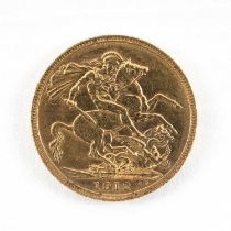 GEORGE V GOLD SOVEREIGN, 1912, 7.9g Provenance: private collection Cardiff