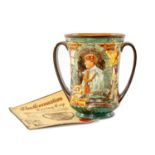 ROYAL DOULTON EDWARD VIII CORONATION LOVING CUP, limited edition (948/2000), modelled by Charles