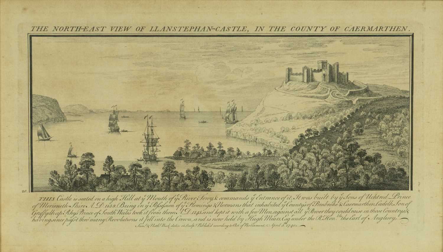 SAMUEL & NATHANIEL BUCK etchings - various castle views including, no.20 The North-East View of - Image 5 of 7